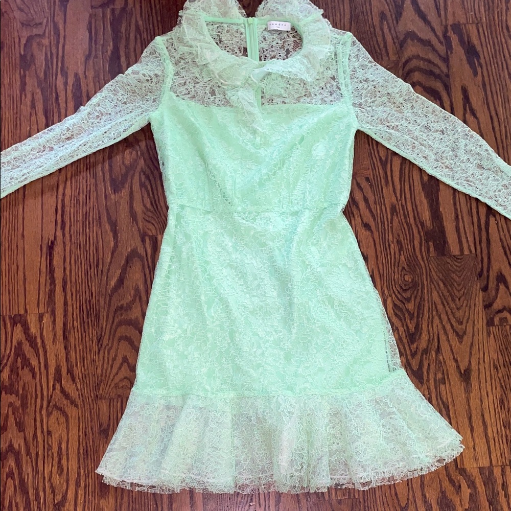 NWOT Sandro Mint Green Lace Dress